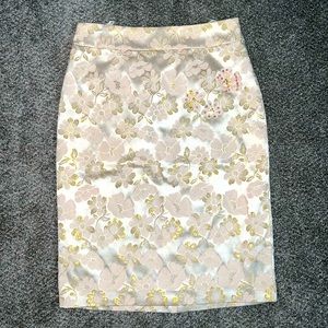 Banana Republic silk pencil skirt